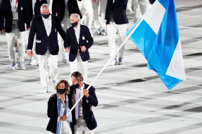 Team Argentina At The Opening Ceremony