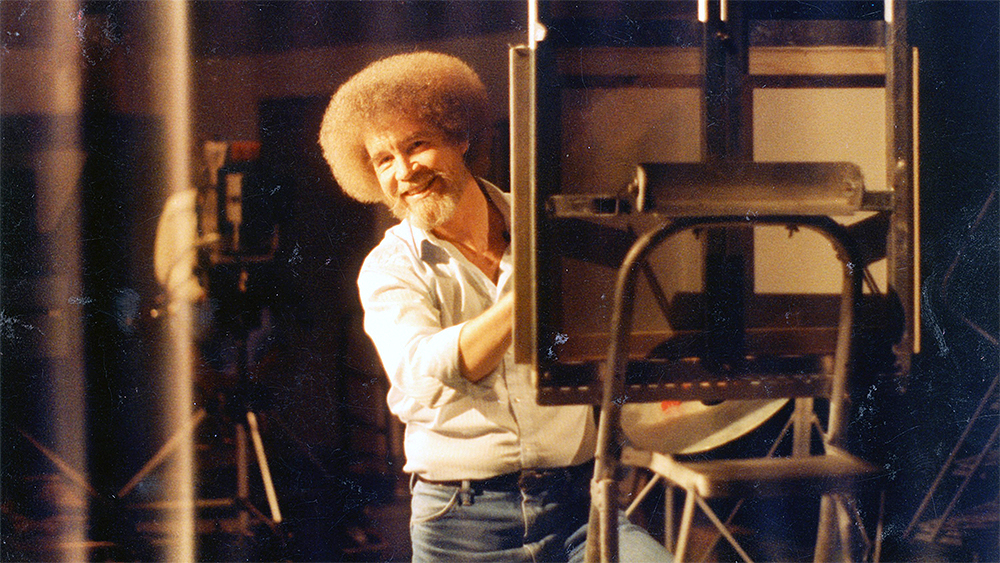 BOB ROSS: HAPPY ACCIDENTS, BETRAYAL & GREED, Bob Ross, 1990s, 2021. © Netflix /Courtesy Everett Collection