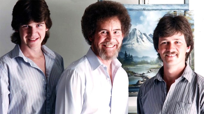 Bob Ross With His Son Steve & Artist Dana Jester