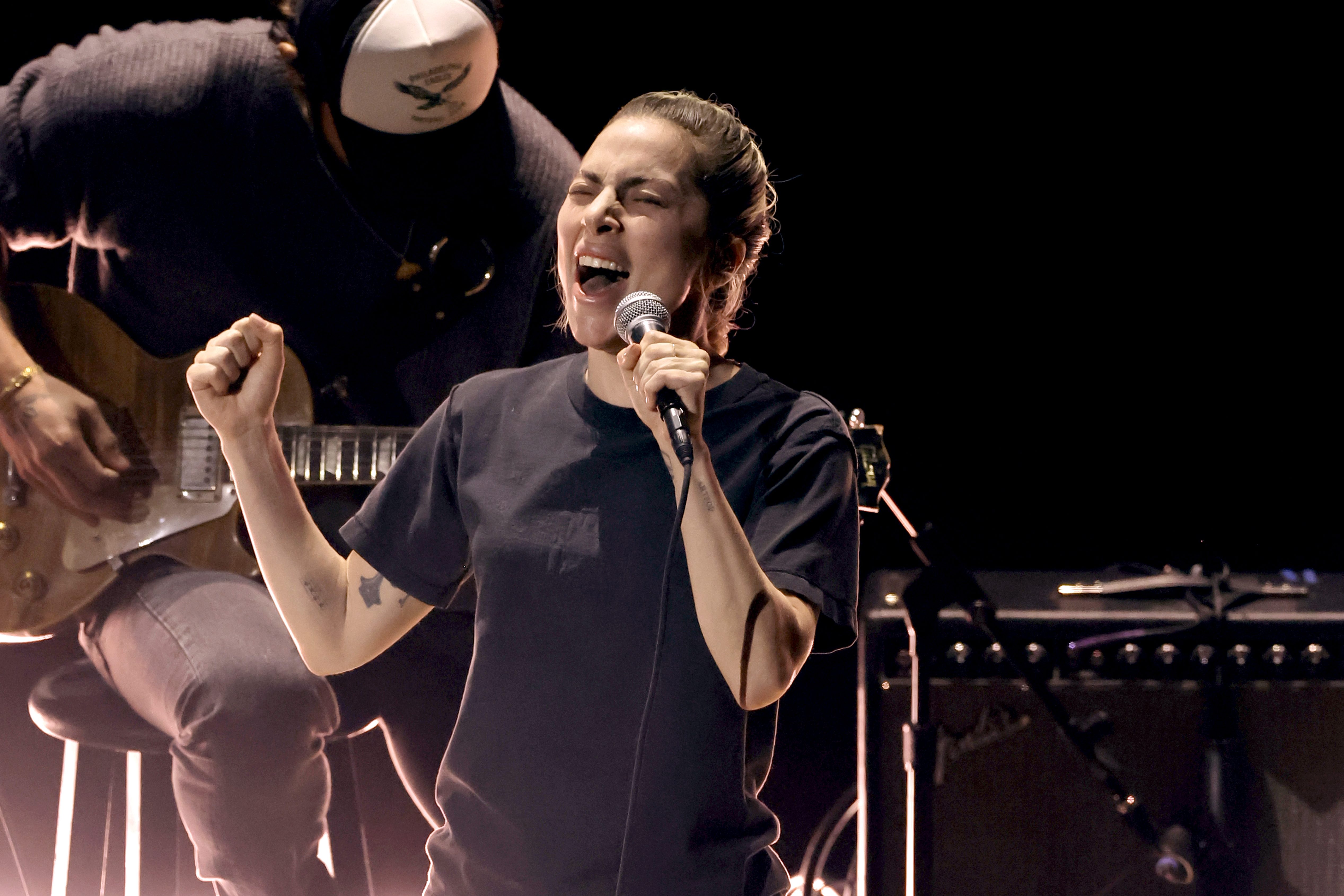 Lady Gaga performs onstage during the 95th Annual Academy Awards