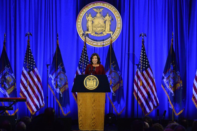 Kathy Hochul At Gov. Andrew Cuomo’s Inauguration