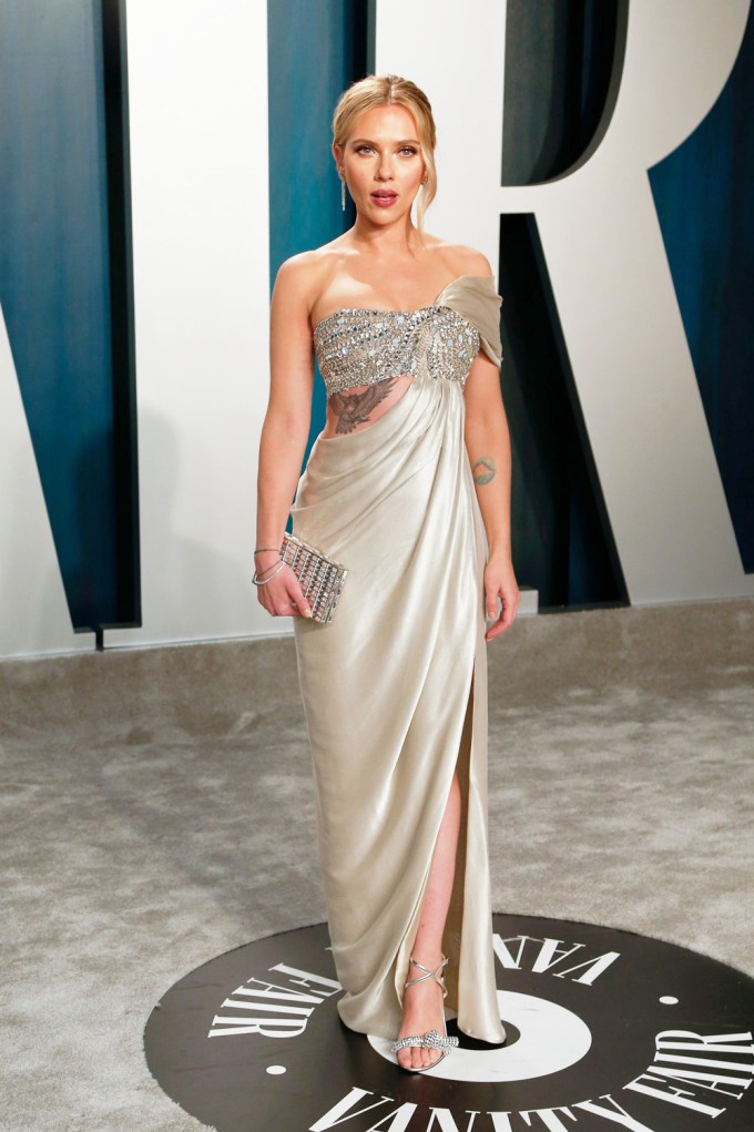 Scarlett Johansson at the 2020 Vanity Fair Oscar Party