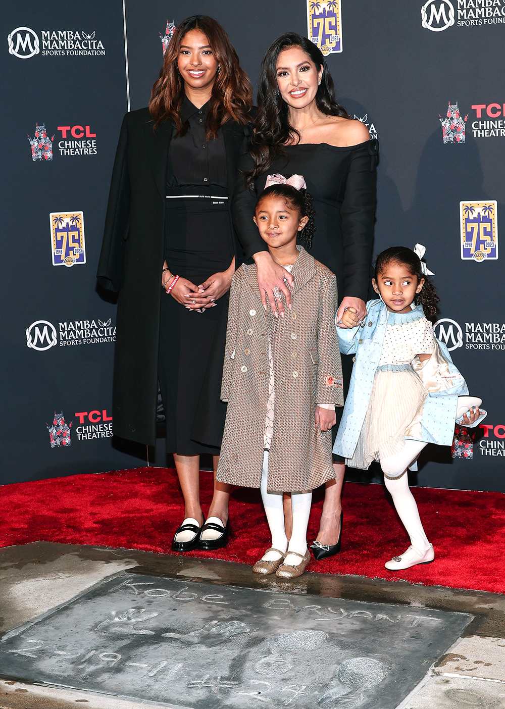 Natalia Bryant, Vanessa Bryant, Capri Kobe Bryant and Bianka Bryant
Kobe Bryant Handprint and Footprint Unveiling, TCL Chinese Theatre, Los Angeles, California, USA - 15 Mar 2023