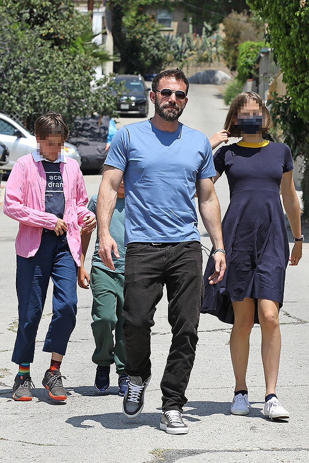 Ben Affleck, Violet Affleck, Seraphina Affleck, Samuel Affleck