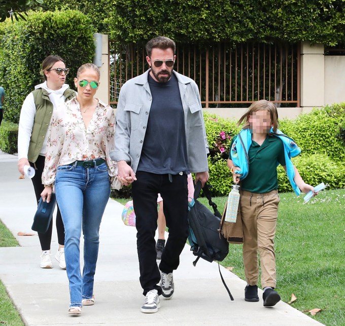 Jennifer Lopez & Ben Affleck With Samuel