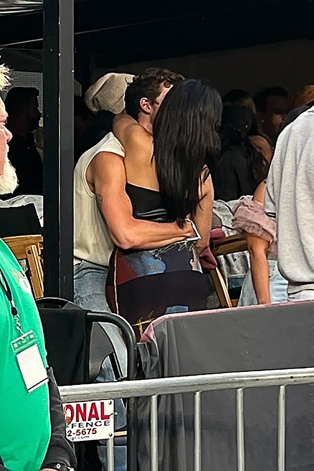 *EXCLUSIVE* New Jersey, NY - Camila Cabello and Shawn Mendes brought all the vibes to Taylor Swift's NJ concert! Hanging with the celeb crew including Maren Morris, Leon Bridges, Jack Antonoff, Katie Holmes and Suri in the VIP tent. Shawn sneakily made his entrance just before Taylor took the stage, and these lovebirds dipped out two-thirds of the way through. But not before they got their dance and smooch on during 'Lover'! Pictures taken on 05/26/23.Pictured: Shawn Mendes and Camila CabelloBACKGRID USA 27 MAY 2023 USA: +1 310 798 9111 / usasales@backgrid.comUK: +44 208 344 2007 / uksales@backgrid.com*UK Clients - Pictures Containing ChildrenPlease Pixelate Face Prior To Publication*