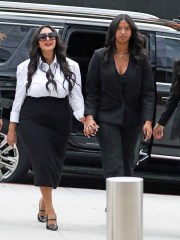 Los Angeles, CA  - *EXCLUSIVE*  - On this morning Vanessa Bryant arrived to court with her daughter Natalia, as she arrived paparazzi told her good luck in Spanish and she responded by saying Gracias. This is the third week of testimony but for the defendant's witnesses.

Pictured: Vanessa Bryant, Natalia Bryant

BACKGRID USA 22 AUGUST 2022 

USA: +1 310 798 9111 / usasales@backgrid.com

UK: +44 208 344 2007 / uksales@backgrid.com

*UK Clients - Pictures Containing Children
Please Pixelate Face Prior To Publication*