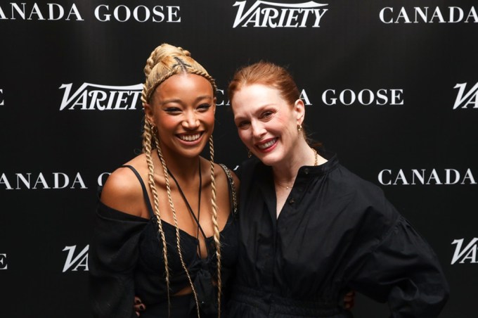 Amandla Stenberg and Julianne Moore