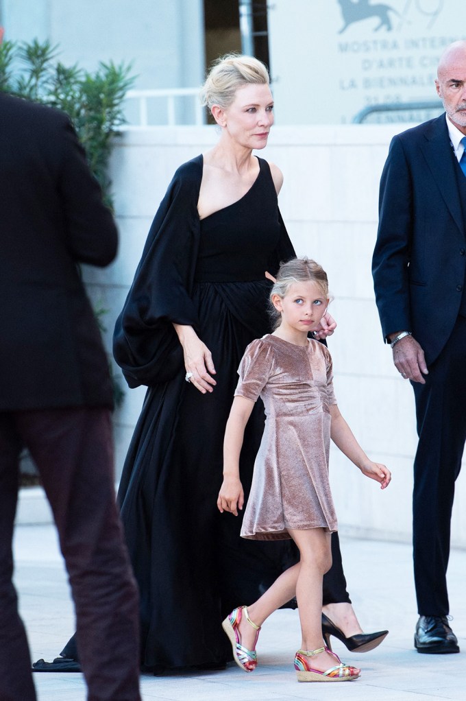 Cate Blanchett and her daughter Edith at the Venice Film Festival