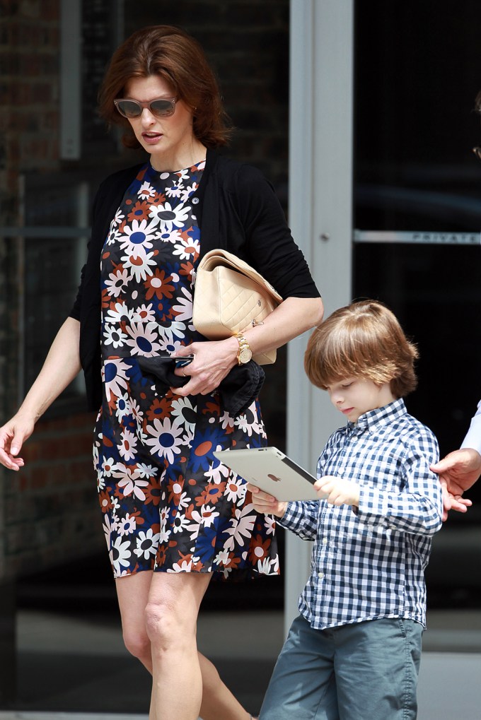 Linda Evangelista & Her Son