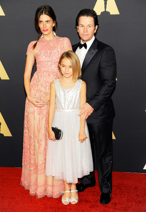 Mark Wahlberg with wife Rhea Durham and daughter Ella