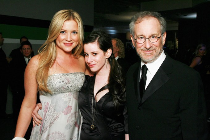 Steven Spielberg with daughters