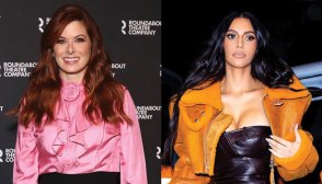 debra messing, kim kardashian