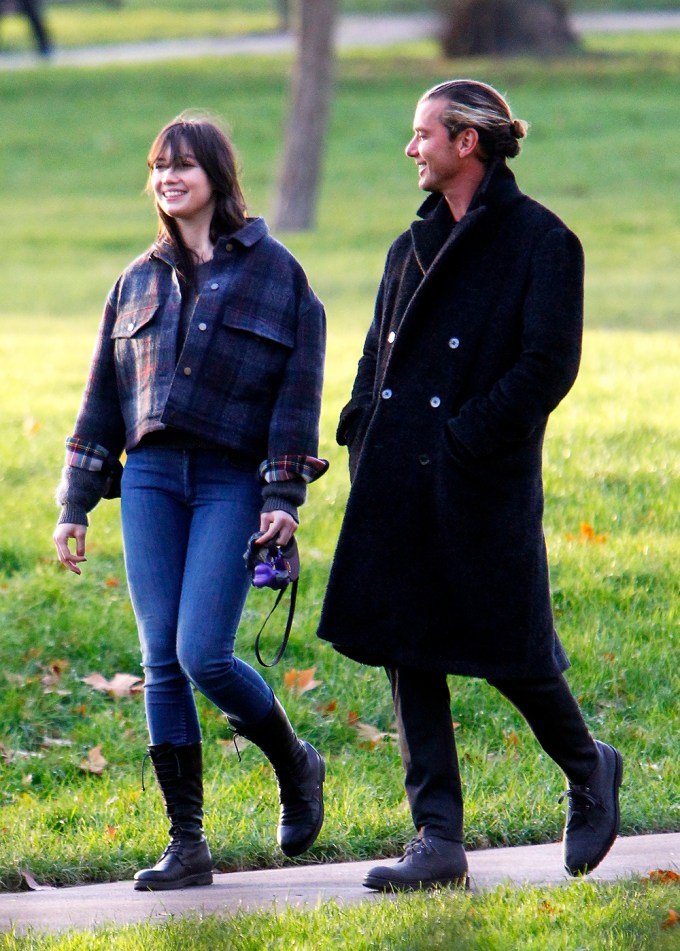 Gavin Rossdale & Daisy Lowe Take A Walk in 2013