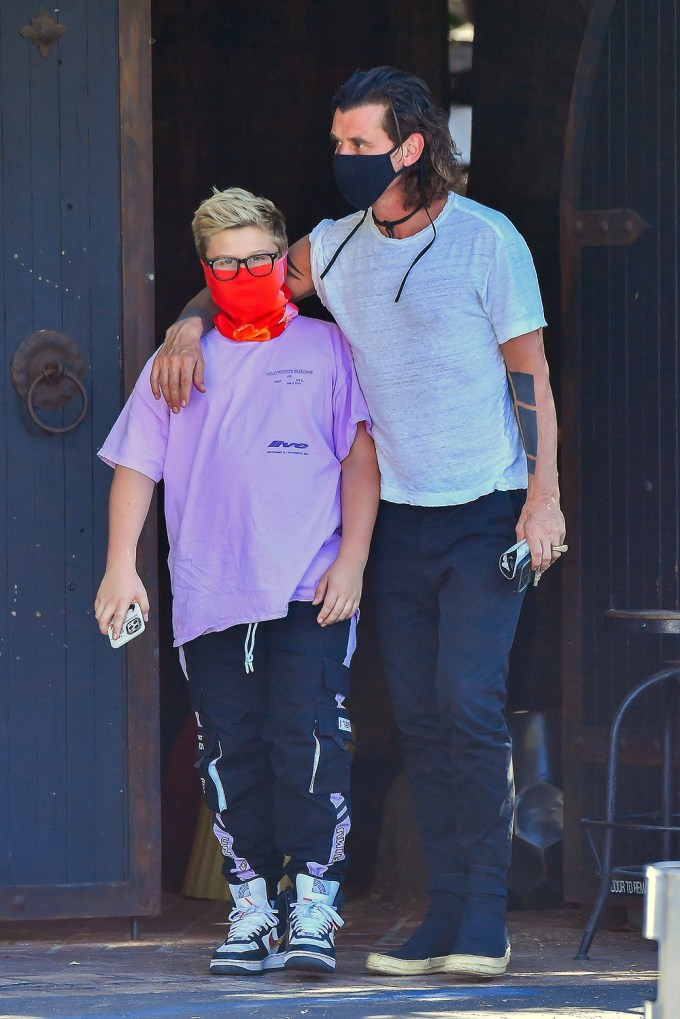 Gavin Rossdale & Zuma go out for Lunch