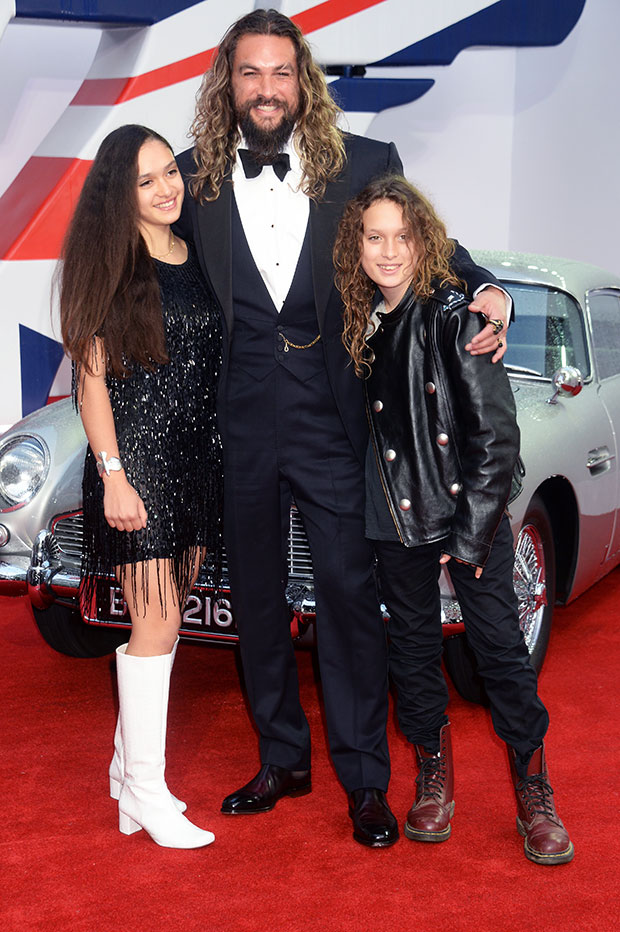 Jason Momoa with his kids