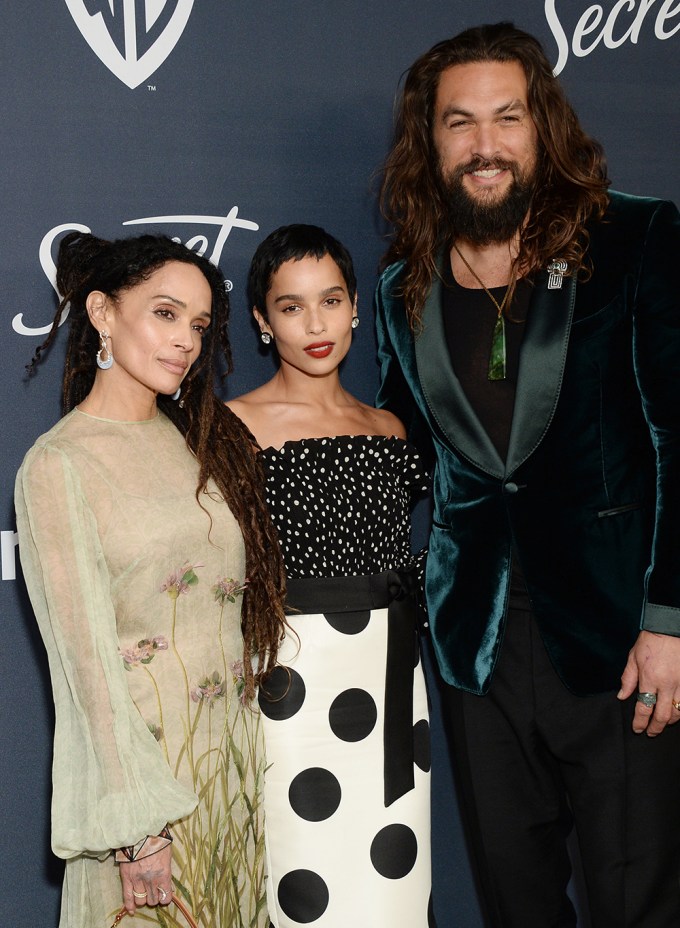 Jason Momoa With Wife Lisa Bonet & Daughter Zoë Kravitz