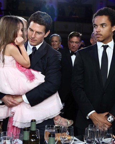 Suri Cruise, Tom Cruise and Connor Cruise
Friars Club Entertainment Icon Award presentation, inside, Waldorf Astoria Ballroom, New York, America - 12 Jun 2012
Tom Cruise was honoured at the Friars Club with the Entertainment Icon Award. The Friars Club is a private club in New York City famous for its celebrity roasts. Founded in 1904, this is only the fourth time in the club’s history that the Entertainment Icon Award award has been given. The other three recipients of this award were Cary Grant, Douglas Fairbanks and Frank Sinatra