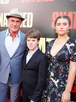 Christopher Meloni & children Dante & Sophia Meloni