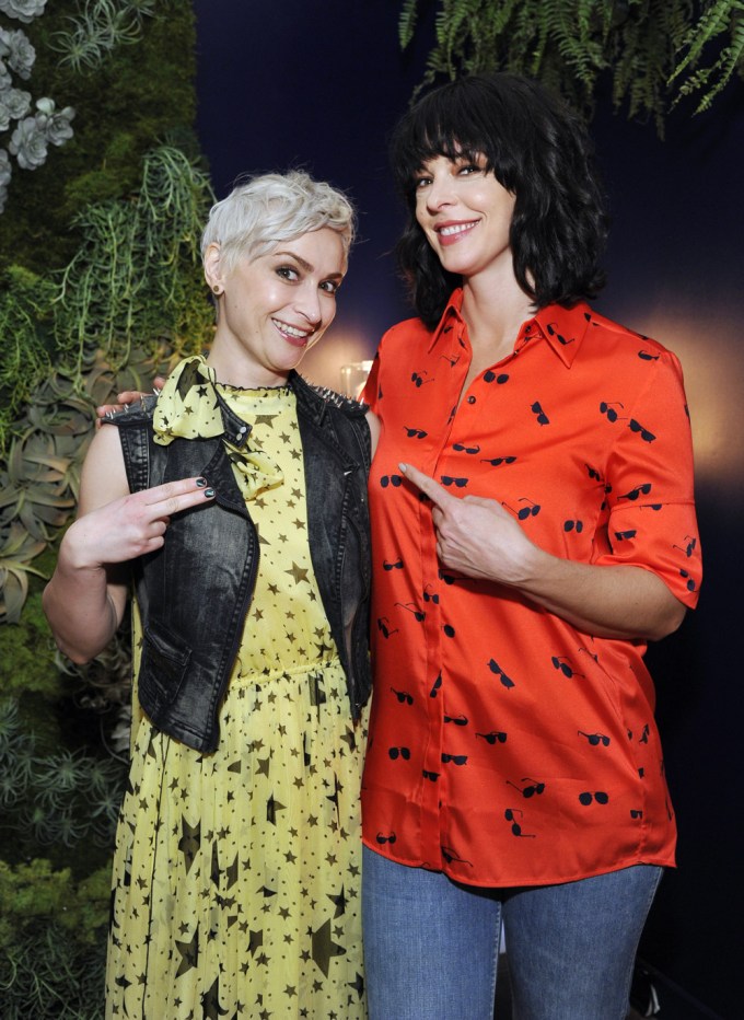 Halyna Hutchins and Pollyanna McIntosh pose together