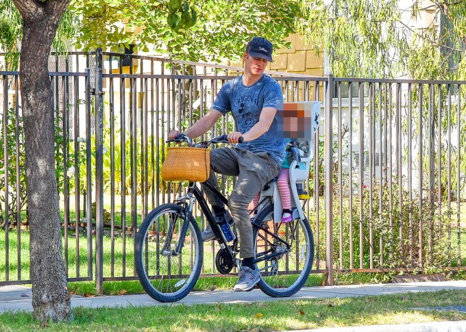 Hayden Christensen Bike Ride with Daughter Briar Rose