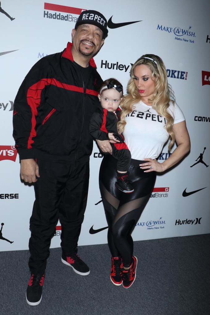 Ice-T with his wife Coco and daughter Chanel at NYFW