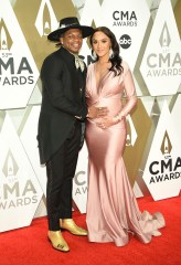 Jimmie Allen, Alexis Gale. Jimmie Allen, left, and Alexis Gale arrive at the 53rd annual CMA Awards at Bridgestone Arena, in Nashville, Tenn
53rd Annual CMA Awards - Arrivals, Nashville, USA - 13 Nov 2019