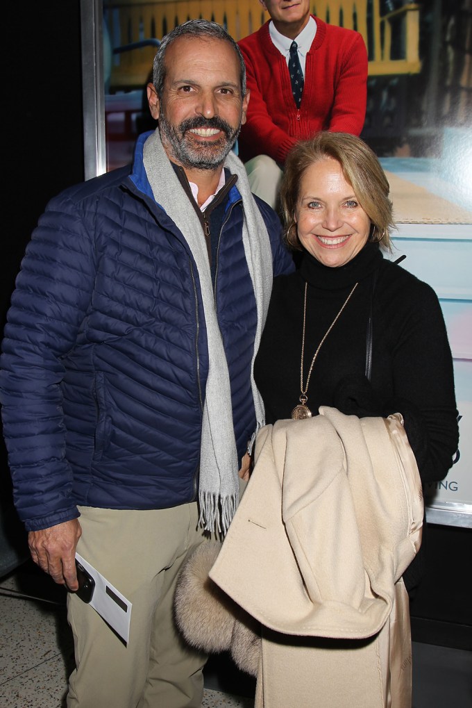 Katie Couric & John Molner at a screening