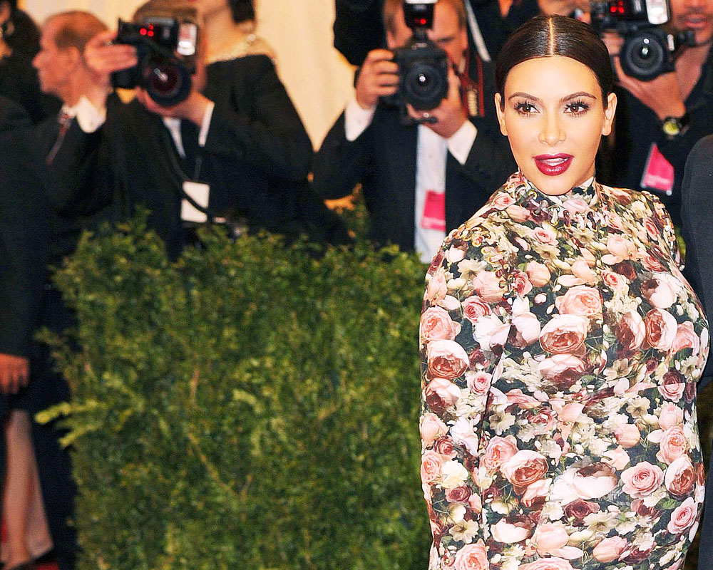 Kim Kardashian West
Costume Institute Gala Benefit celebrating the Punk: Chaos To Couture exhibition, Metropolitan Museum of Art, New York, America - 06 May 2013
KIM WEARING RICCARDO TISCI