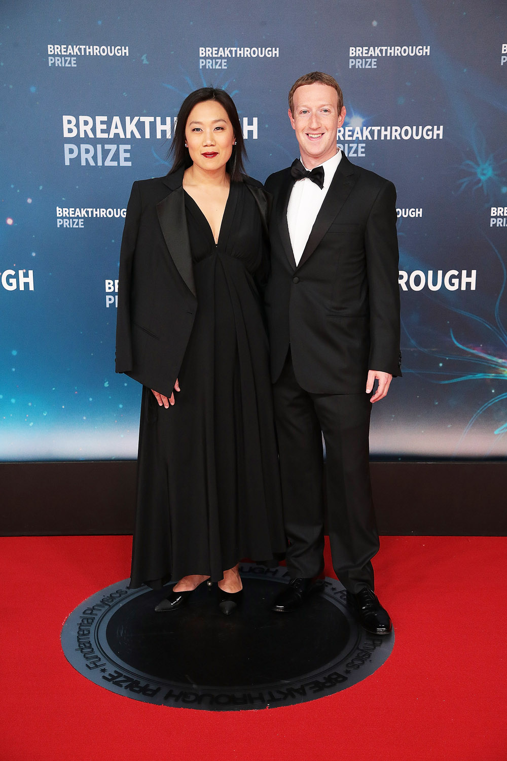 Priscilla Chan, Mark Zuckerberg
Breakthrough Prize Ceremony, Arrivals, Mountain View, USA - 03 Nov 2019