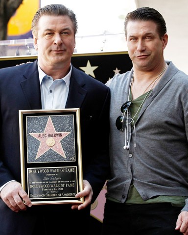 Alec Baldwin, Stephen Baldwin Alec Baldwin, left, and Stephen Baldwin pose together after Alec Baldwin received a star on the Hollywood Walk of Fame in Los Angeles onAlec Baldwin Walk of Fame, Los Angeles, USA