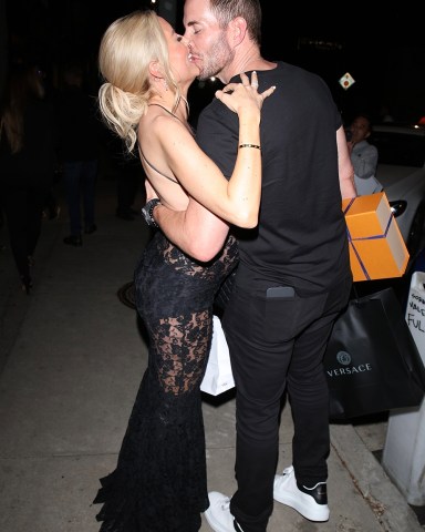 West Hollywood, CA  - A pregnant Heather Rae Young celebrates her 35th birthday with Hubby Tarek El Moussa at Craig's in West Hollywood. The 'Selling Sunset ' star elegantly dressed up her growing baby bump in a black lace dress. While leaving Tarek wasn't shy to show some affection as he passionately kisses Heather.

Pictured: Heather Rae Young, Tarek El Mousa

BACKGRID USA 15 SEPTEMBER 2022 

BYLINE MUST READ: HEDO / BACKGRID

USA: +1 310 798 9111 / usasales@backgrid.com

UK: +44 208 344 2007 / uksales@backgrid.com

*UK Clients - Pictures Containing Children
Please Pixelate Face Prior To Publication*