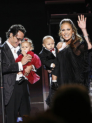 marc anthony and jennifer lopez with their twins