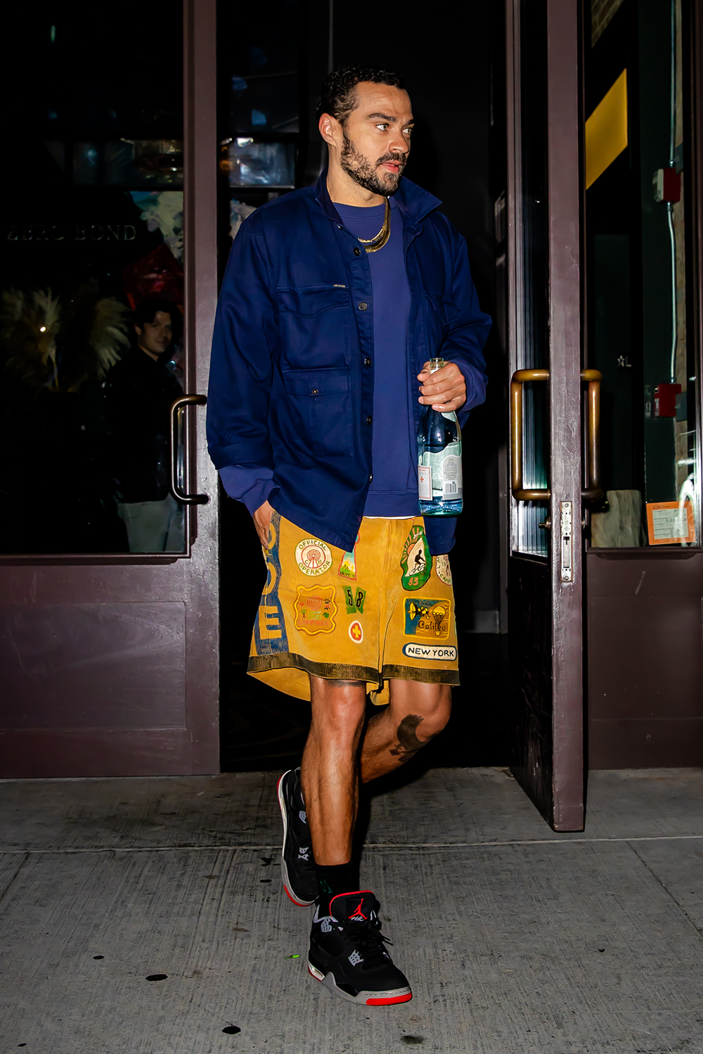 Jesse Williams Braves The Chilly NYC Weather In Shorts As He Arrives At The SNL After Party At Zero Bond