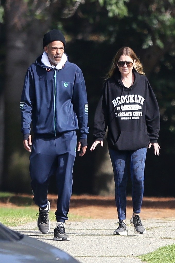 Ellen Pompeo & Chris Ivery on a Morning Hike