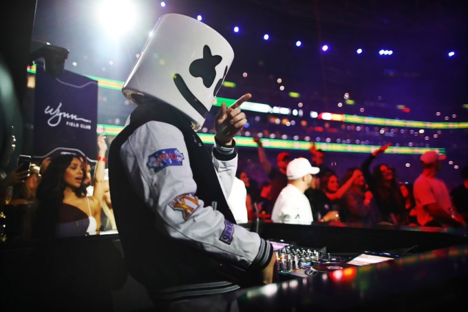 Marshmello Performs Halftime Show At Wynn Field Club In Allegiant Stadium