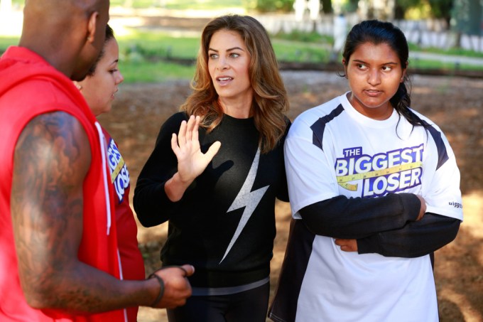 Jillian Michaels Coaches During Season 14 Of The Biggest Loser