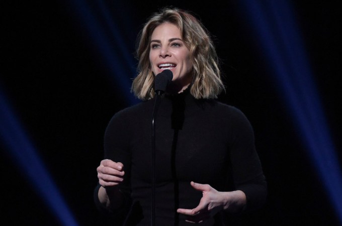 Jillian Michael Speaks At The iHeartRadio Podcast Awards