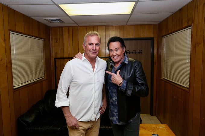 Kevin Costner and Wayne Newton