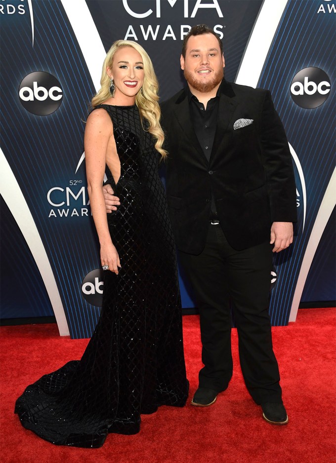 Luke Combs & Nicole Hocking At 2018 CMA Awards