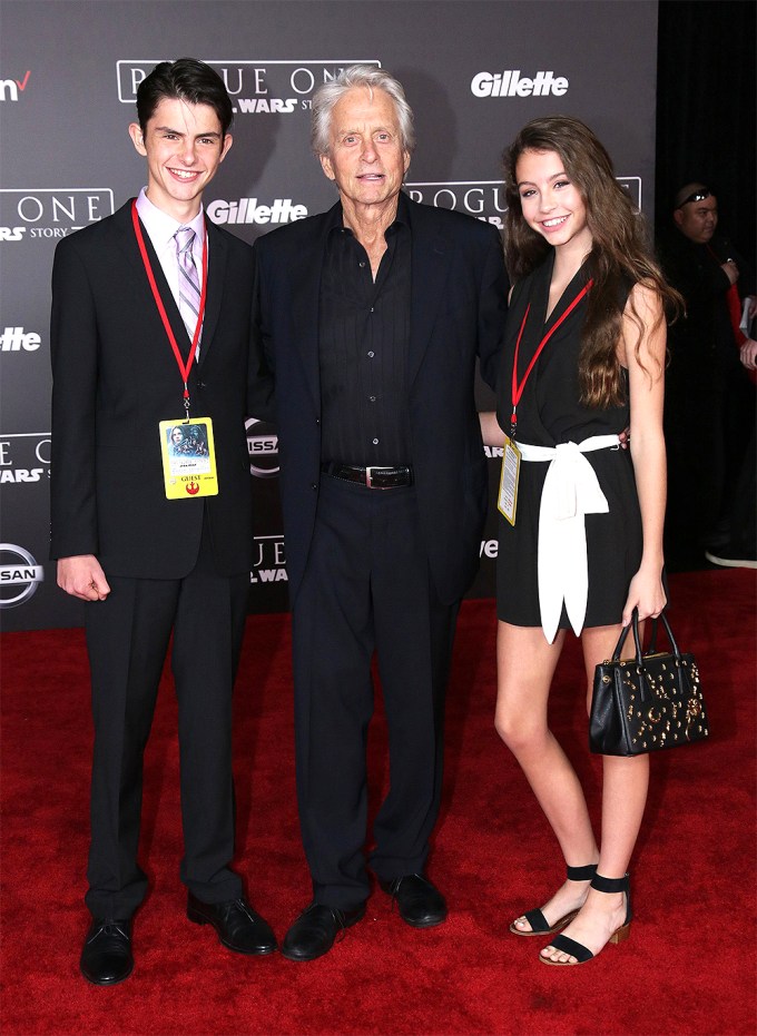 Michael, Dylan & Carys At The ‘Rogue One’ Premiere