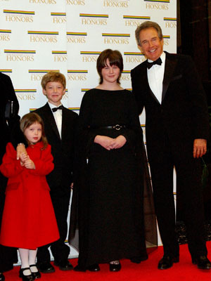 Annette Bening, Warren Beatty, and family