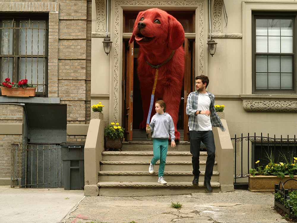 Darby Camp and Jack Whitehall star in CLIFFORD THE BIG RED DOG from Paramount Pictures. Photo Credit: Courtesy Paramount Pictures.