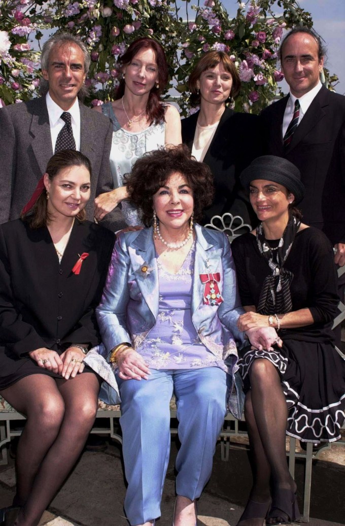 Elizabeth Taylor With Family