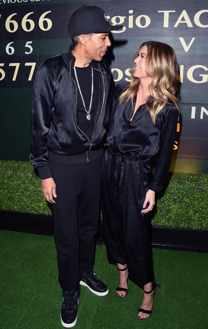 Chris Ivery and Ellen Pompeo in 2019