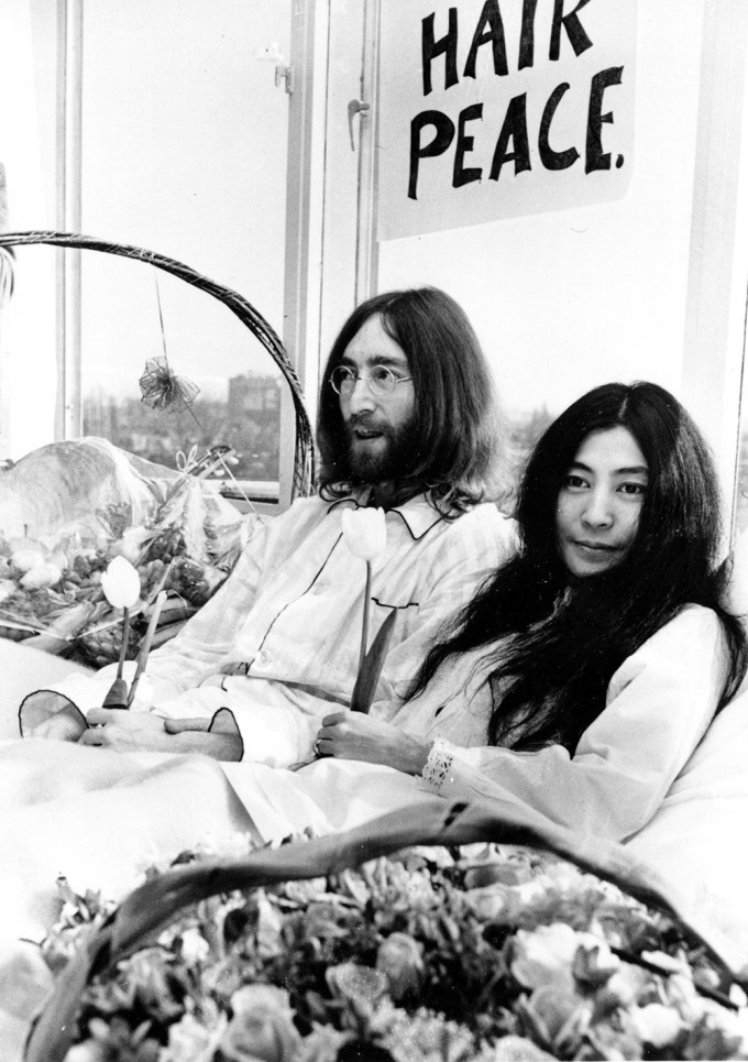 John Lennon & Yoko Ono at the Denmark Lennon Auction