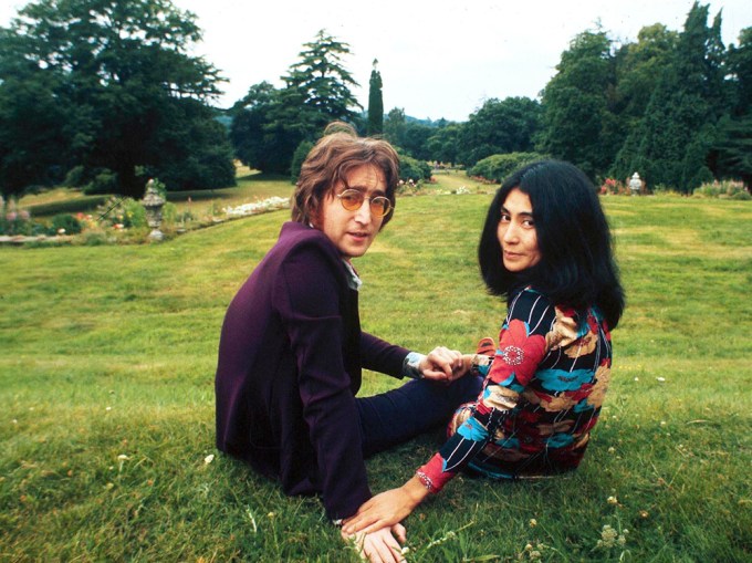 John Lennon & Yoko Ono at Their Home in Tittenhurst Park, Britain