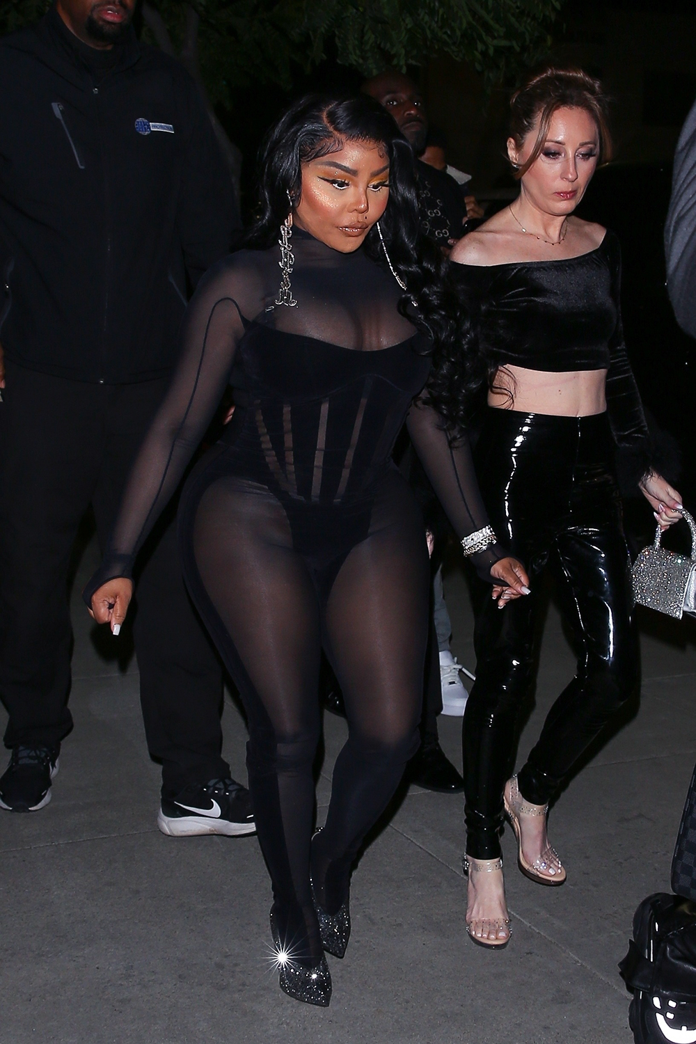 Lil' Kim attends Mr. Brainwash's Grammy after-party