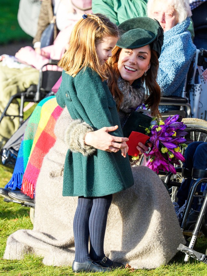 Duchess Kate & Princess Charlotte Christmas Day Church Service