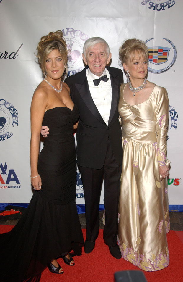 Tori Spelling, Aaron Spelling, and Candy Spelling 